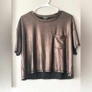 Wild fable bronze blouse, size M